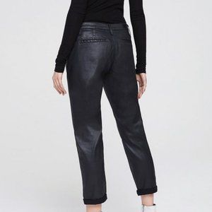 AG the Caden slick black skinny pants trousers